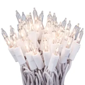 B07mzh6yfg 612 Vermont 100 Clear Christmas Lights On White Wire Ul Approved For Indoor/out