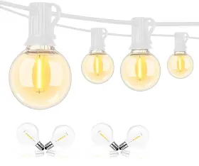 Abeja 009075514911 50ft G40 Led Globe String Lights Outdoor Patio With 50 2