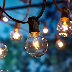 Abeja 445016116131 50 Feet Patio String Lights With 53 Edison Globe Bulbs Ul Listed