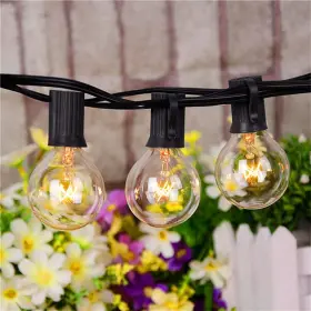 62138 Abeja Outdoor String Light 100 Ft G40 Patio Lights With 105 Edison Glass Bulb