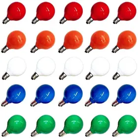 B07sjrpz3l Abeja 25-pack G40 Multicolor Ceramic Christmas Replacement Bulbs E12/c7 5w