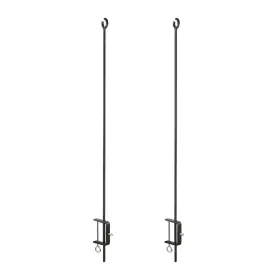 W9y-adm-101-1008 Achla Designs 101 1008 O Hook String Lights Railing Pole Black
