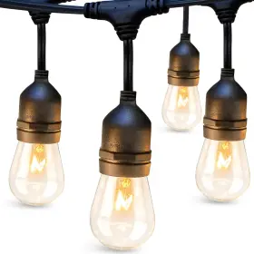 Addlon 726084277304 48 Ft Outdoor String Lights Commercial Grade Weatherproof Strand 18 Edis