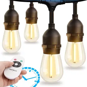 A090202 Addlon Outdoor String Lights Timer Control 48ft Led Patio With Edison
