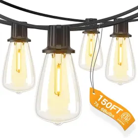 A09030301008 Addlon 150 Ft 3x50ft Outdoor String Lights Waterproof Patio Etl List