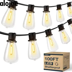 A09050101007 Addlon 100ft 50ft 2 Led Outdoor String Lights Waterproof Patio With 32 S