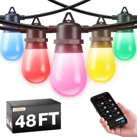 A18jw030601001 Addlon 48ft Smart Rgb Outdoor String Lights Dimmable Patio With 15 Wa