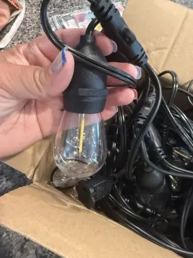 Addlon X003i2ascd 48ft Led String Lights 15 Indoor/outdoor Black Cord Shatterproof