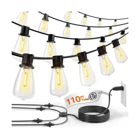 Yje17ps-12 Addlon 100ft 4x25ft Outdoor String Lights Waterproof Patio Etl List