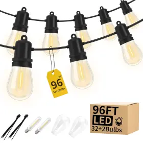 B0f9pq6cs3 Adirxon 96ft Total Led Outdoor String Lights 2-pack Dimmable Commercial Grade S1
