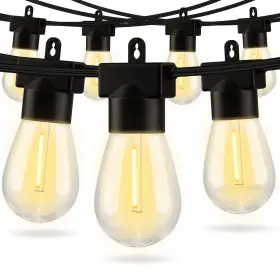 B095bcpxc3 Aialun 96ft Led Outdoor String Lights Patio Yard Waterproof Shatterproof Pv Bulb