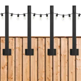 Ailbton 766429054313 4 Pack Suspension Outdoor String Light Poles For Outside Lights Hang Inch