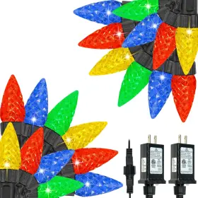 B0ff4pf38w Albelt 2 Pack C6 Christmas Lights Outdoor/indoor 200 Led 66ft Connectable Multicolor