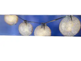 0482363 Allen Roth 10.5-ft Plug-in Outdoor String Light 10 White-light Globes