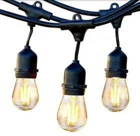 Ambience 5464569546954 Pro 15 Light 48 Ft. Outdoor Plug-in Led S14 Edison Bulb String-light 27