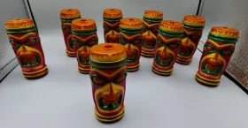 Amscan 048419155188 Blow Mold String Light Tiki Party Lights Shade Replacements Camping Bar