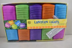 Amscan 048419750413 Indoor/outdoor Bright Color Lantern Party Lights Steady On Or Flashing