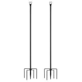 Angel Sar 445049583580 9.8 Ft. Steel Outdoor String Light Heart Poles Flagpole 2-pack Angel Sar 445049583580 9.8 Ft. Steel Outdoor String Light Heart Poles Flagpole 2-pack
