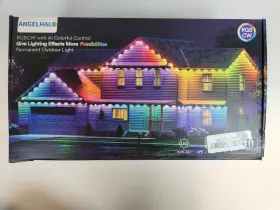 L-po111 Angelhalo Permanent Outdoor Lights 111ft Rgb-ai Smart String 72 Led