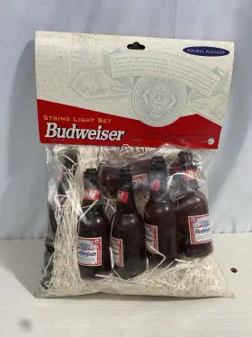 Anheuser-busch Company 736757075007 Vintage 90s Budweiser Beer Bottle String Light Set