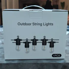 X0040qah1x Anhui Xinguangyuan Photovoltaic Electronic Technology Co. Ltd. Nymphy Outdoor String Lights Aed09f/s1 50ft 26 S14 Bulbs 24v Black
