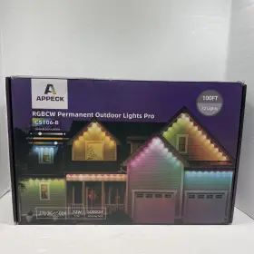 C5106-b Appeck Permanent Outdoor Lights Pro 100ft Rgbcw Smart Eaves With 72 Led