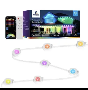 C5113-a Appeck Rgb Led Outdoor String Lights 50ft Multicolor Dimmable Smart