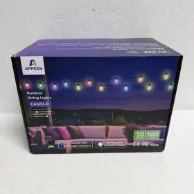 C6507-b Appeck Outdoor String Lights 100ft Brand New Sealed