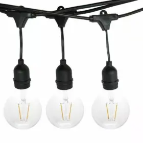 Aqlighting 445019657648 24 Light 48 Ft. Outdoor Plug-in Led Large Globe Edison Bulb String