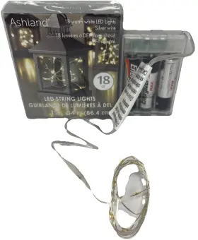 Ashland 886946732959 18 Warm White Led Fairy Lights 34 Inch New In Package Ships 24 Hours