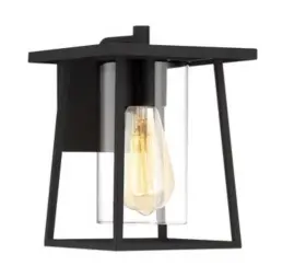Ash3687a Ashley Harbour 9.25 Inch Outdoor Wall Lantern Black