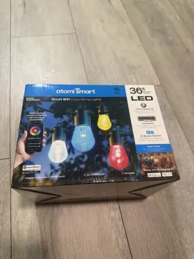 Atomi Smart 841856116251 Wi-fi Color Outdoor String Lights - App Controlled 36ft
