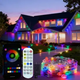 B0fn46w1kf Aurnyvamay Permanent Outdoor Lights Smart Rgb With Remote App Con