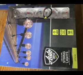 Auto Drive Gl0080 Led Globe String Lights 22 Ft 10 Indoor/outdoor Clear