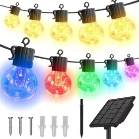 Avatar Controls 445040078009 25-lights 50 Ft. Outdoor Solar Integrated Led Globe String Light Warm Rgb Tunabl