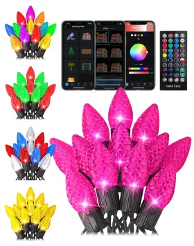B0dbkng4m7 Avatar Controls Smart C9 Christmas Lights Outdoor Rgb 66ft 100 Leds Dynamic String Di