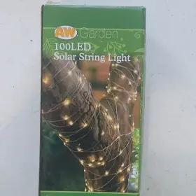 Crvt180 Aw Garden Crvt180/32233 100 Led Solar String Light Warm White Outdoor Copper Rechargeable