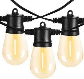 Banord 313048715776 51ft Outdoor String Lights Waterproof Patio With 18 Shatterproof