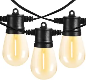 Banord 726084888586 51ft Outdoor String Lights Waterproof Patio With 18 Shatterproof