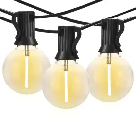 Bn-g40-100ft-sl-2p-xh Banord 100ft G40 Globe String Lights 2 2700k Led Outdoor Patio