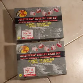 Ro-419 Bass Pro Shops Airstream Trailer String Light Set 10 Ft Lights 2 Sets