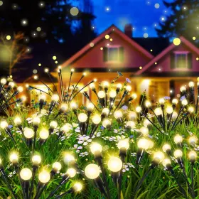 Yhc007 Bateka Solar Firefly Lights 4 Pack Garden Outdoor Waterp