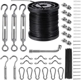 Bestnewll 445024887849 String Lights Hanging Kit Globe Suspension Outdoor Light Guide