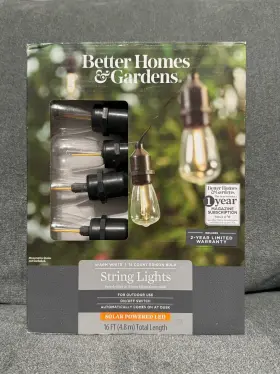Better Home & Gardens 764878630942 And Garden 16ft String Lights Better Home & Gardens 764878630942 And Garden 16ft String Lights