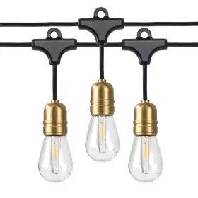 Better Homes & Gardens 5202080 And 10-light Plug-in Gold Edison Outdoor String Lights