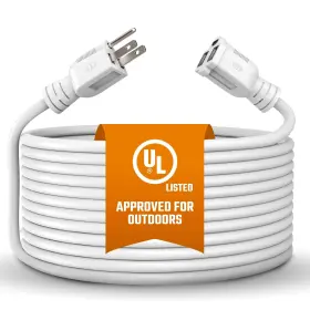 Br-zm-75 Bindmaster Outdoor Extension Cord Waterproof 10 Ft White Indoor Power H