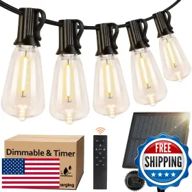 B0dpqpgyz8 Bosceos Solar Outdoor String Lights Waterproof 60ft Powered