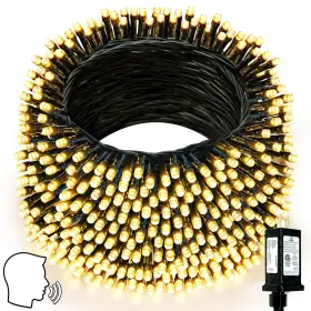 B0fmk5styc Bossern Voice Control Smart Christmas Lights Outdoor 108.8ft 300 Led Twinkle String