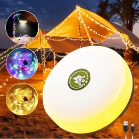 Branded01 705353045790 Rechargeable 32.8ft Camping String Lights 2 In 1 Quick Storage Tent Modes