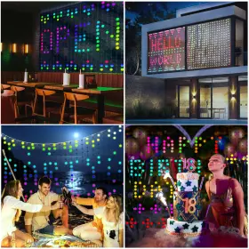 B0by3zjdyq Brewish 400 Led Smart Curtain Fairy Lights 10.8 X Feet Programmable Diy Chr